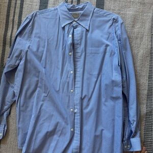 Large Men's Blue Checkered Shirt